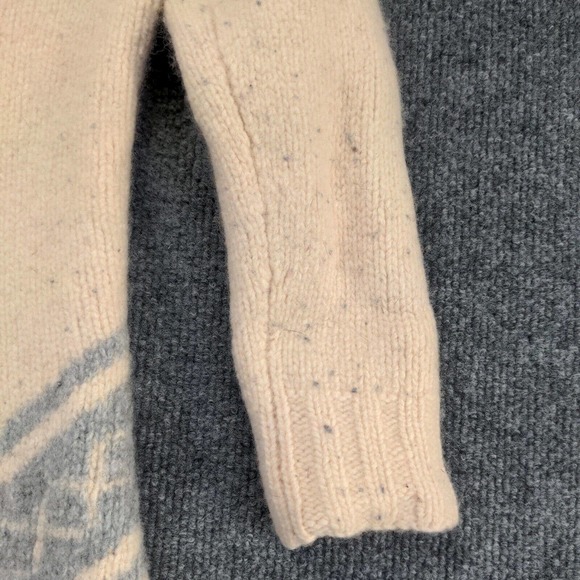 J. Crew With Cashmere Womens Pullover Tile Knit Sweater Tan Gray Small Crew Neck - Picture 8 of 14